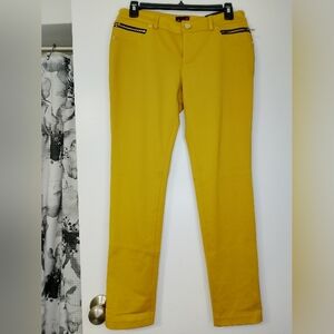 Mustard Yellow Slim Fit Pants